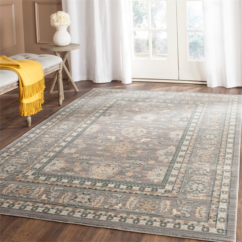Safavieh Valencia 3' X 5' Power Loomed Rug in Mauve and Mauve