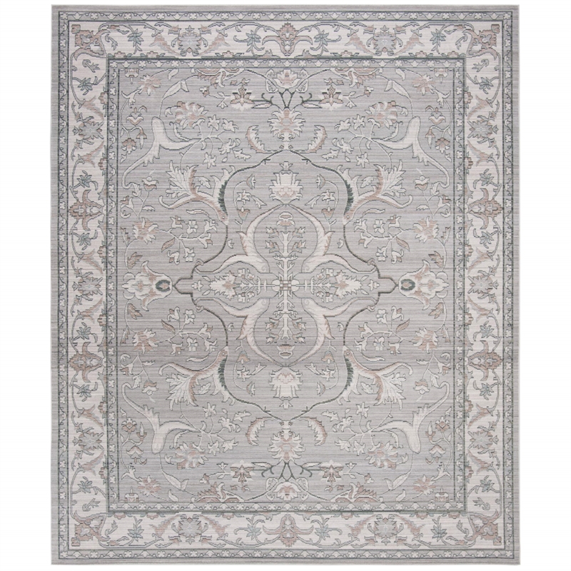 Safavieh Valencia 2' X 3' Power Loomed Rug in Mauve and Cream