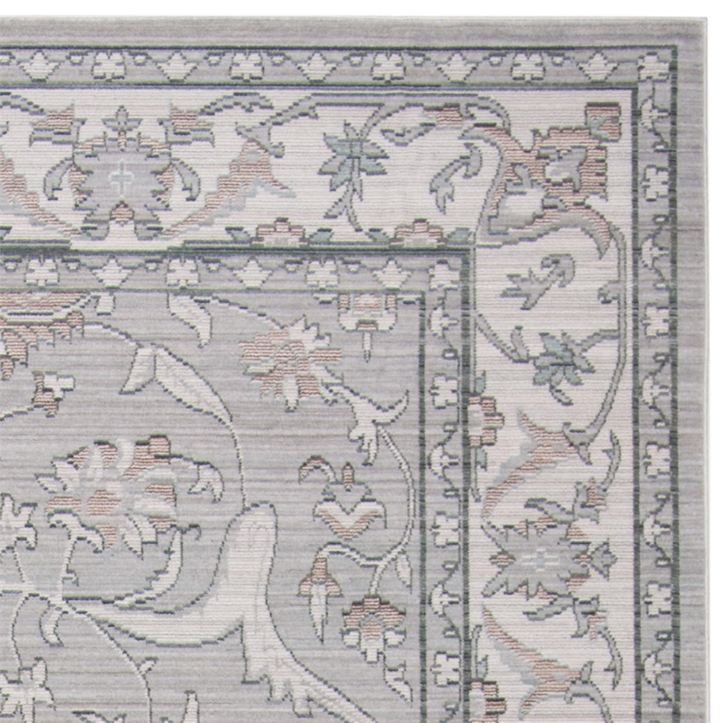 Safavieh Valencia 2' X 3' Power Loomed Rug in Mauve and Cream