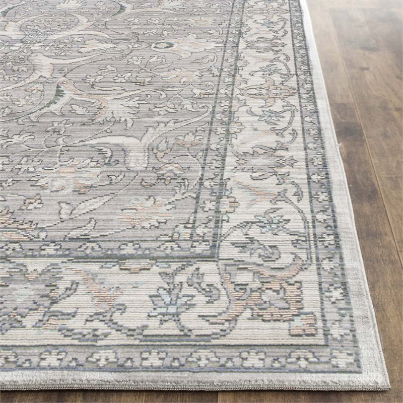 Safavieh Valencia 3' X 5' Power Loomed Rug in Mauve and Cream