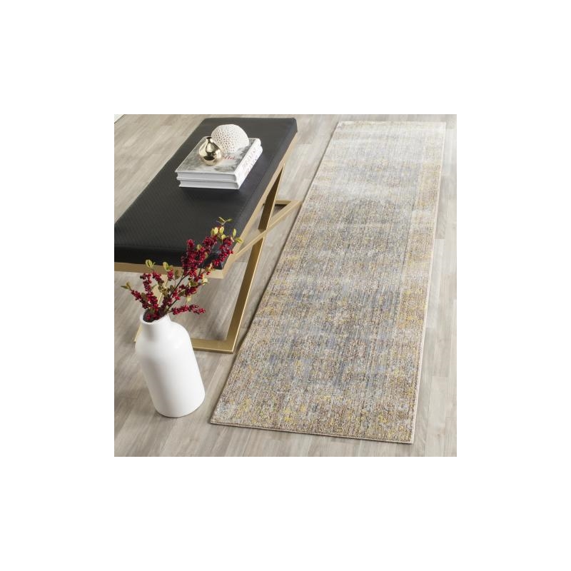 Safavieh Valencia 2' x 3' Power Loomed Polyester Rug in Gray