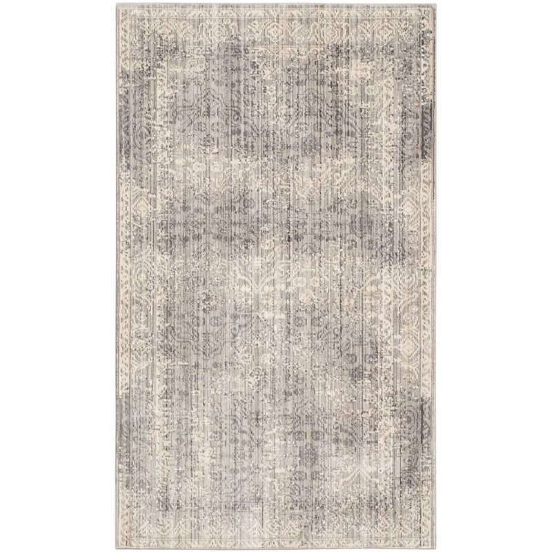 Safavieh Valencia 3' X 5' Polyester Power Loomed Rug in Mauve / Multi-Color