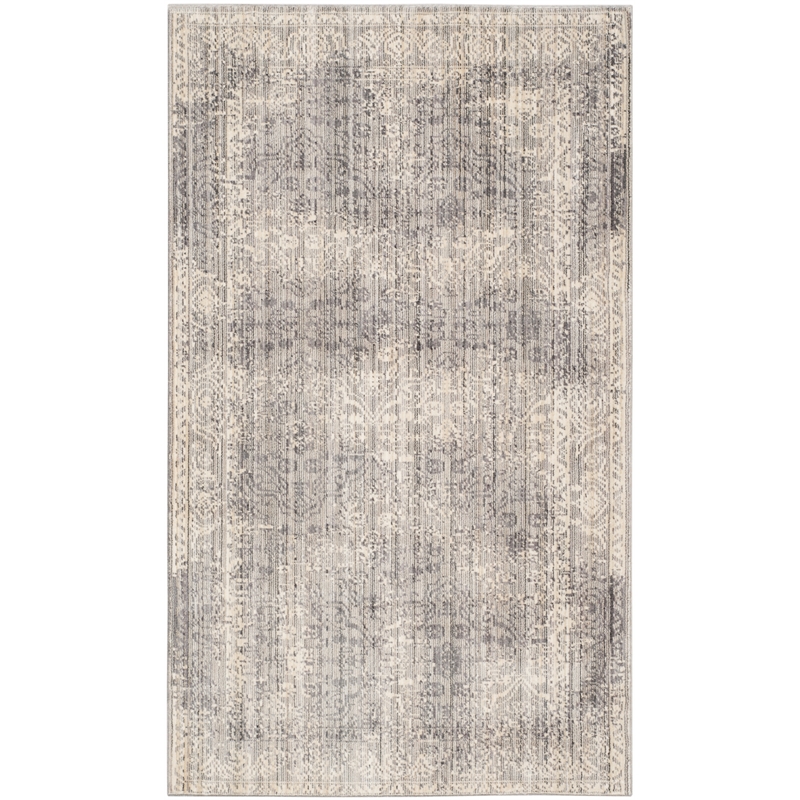 Safavieh Valencia 3' X 5' Polyester Power Loomed Rug in Mauve / Multi-Color