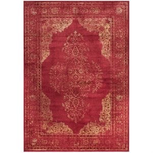 Safavieh Vintage 2' X 3' Power Loomed Viscose Pile Rug in Rose