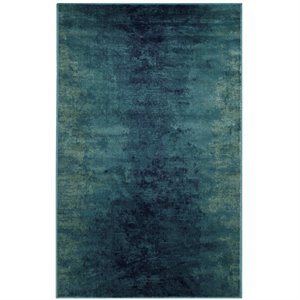 Safavieh Vintage 2'7&quot X 4' Power Loomed Viscose Pile Rug in Turquoise