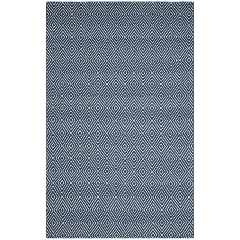 Safavieh Wilton 4' X 6' Handmade Rug in Navy and Ivory