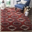 Safavieh Wyndham 4' X 6' Power Loomed Acrylic Rug in Red
