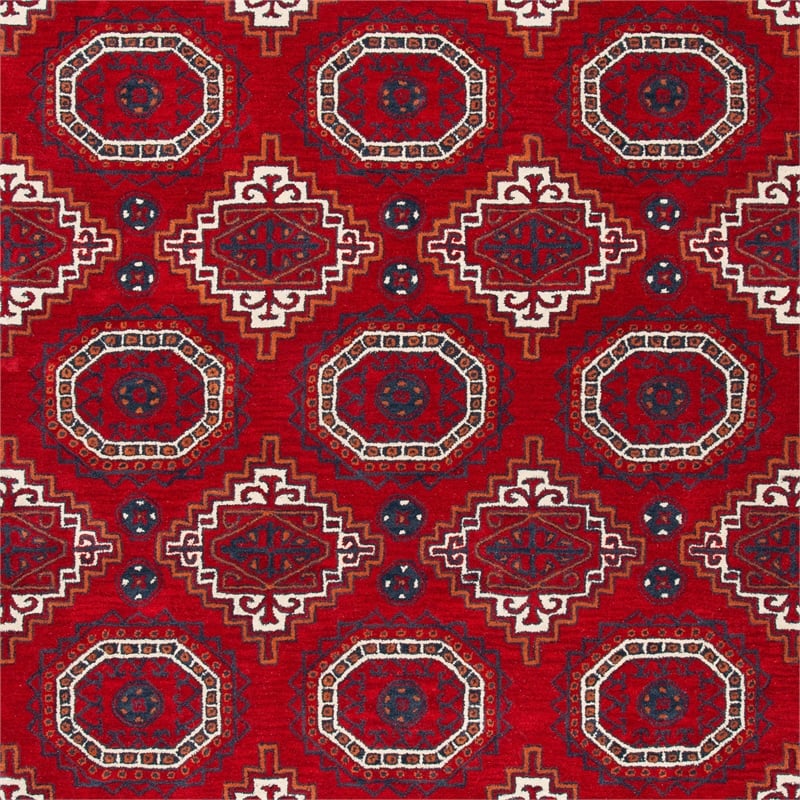 Safavieh Wyndham 4' X 6' Power Loomed Acrylic Rug in Red