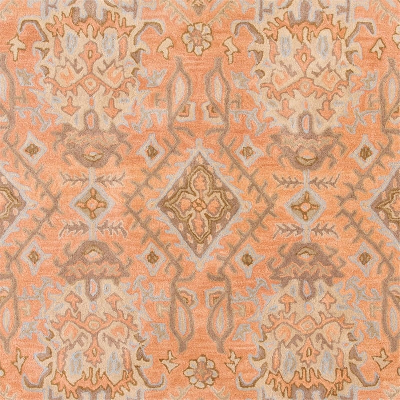 Safavieh Wyndham 5' Round Power Loomed Acrylic Rug in Terracotta