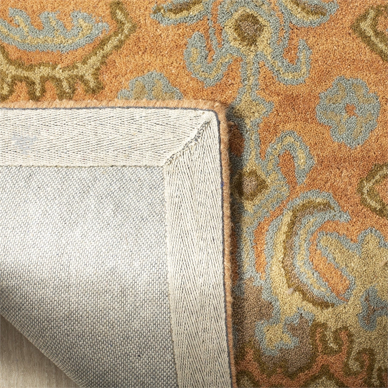 Safavieh Wyndham 5' Square Power Loomed Acrylic Rug in Terracotta