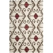 Safavieh Wyndham 6' X 9' Power Loomed Acrylic Rug in Ivory and Brown