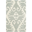 Safavieh Wyndham 2' X 3' Power Loomed Acrylic Rug in Gray and Ivory