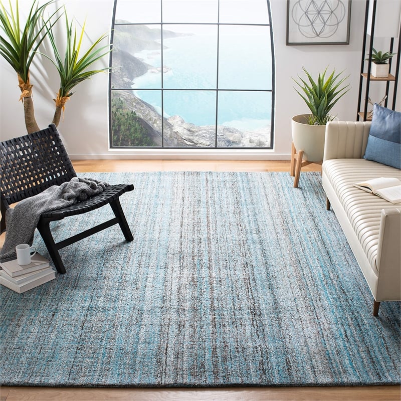 Safavieh Abstract 8' X 10' Hand Tufted Rug in Blue