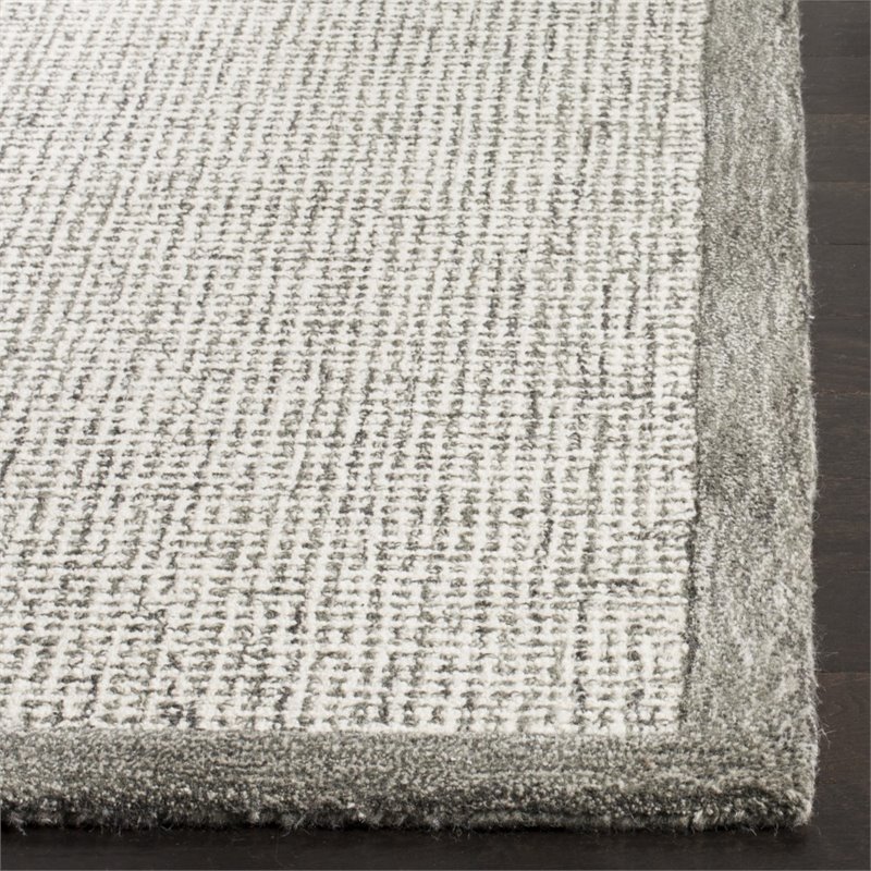 Safavieh Abstract 6' X 9' Hand Tufted Wool Rug in Sage and Ivory