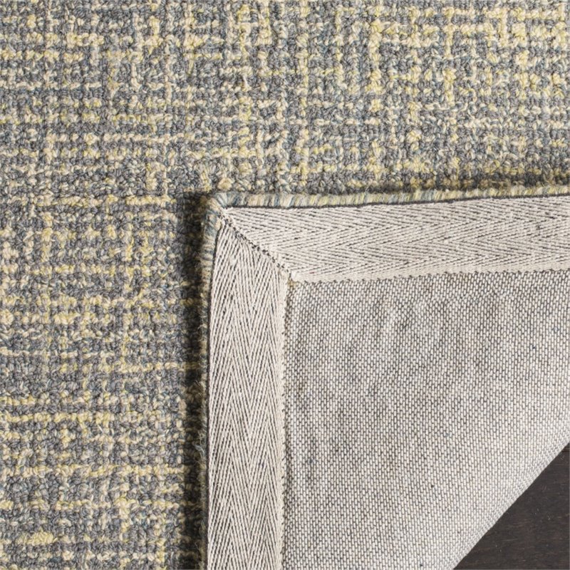 Safavieh Abstract 4' X 6' Hand Tufted Wool Rug in Gold and Gray