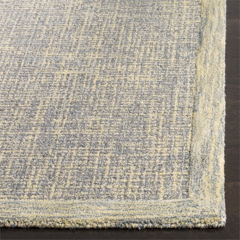 Safavieh Abstract 6' X 9' Hand Tufted Wool Rug in Gold and Gray
