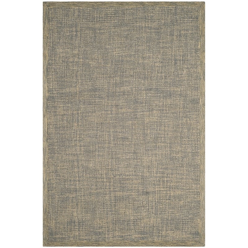 Safavieh Abstract 6' X 9' Hand Tufted Wool Rug in Gold and Gray