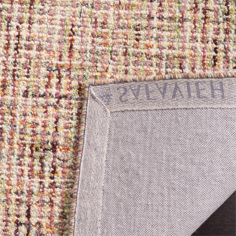 Safavieh Abstract 6' X 9' Hand Tufted Wool Rug in Beige and Rust