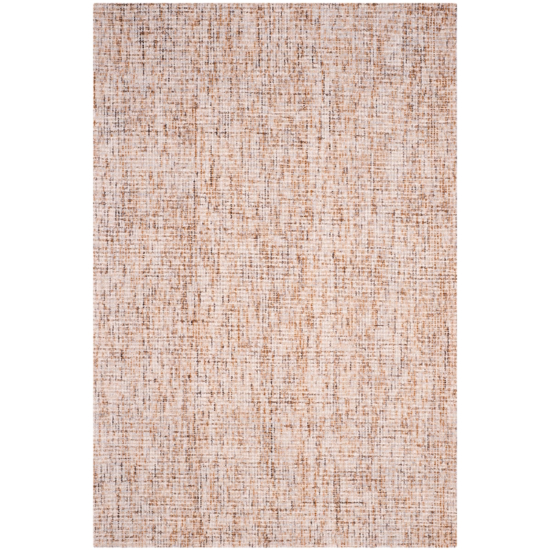 Safavieh Abstract 6' X 9' Hand Tufted Wool Rug in Beige and Rust