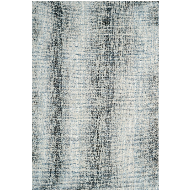 Safavieh Abstract 6' X 9' Hand Tufted Wool Rug in Blue and Charcoal