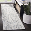 Safavieh Abstract 8' X 10' Hand Tufted Wool Rug in Blue and Charcoal