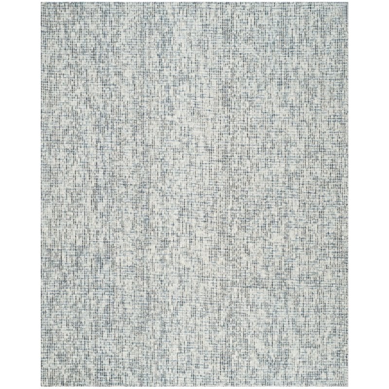 Safavieh Abstract Collection ABT468B Handmade Premium Wool Area Rug Blue 8' x 10' Charcoal