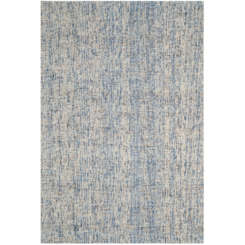 Safavieh Abstract 6' X 9' Hand Tufted Wool Rug in Dark Blue and Rust