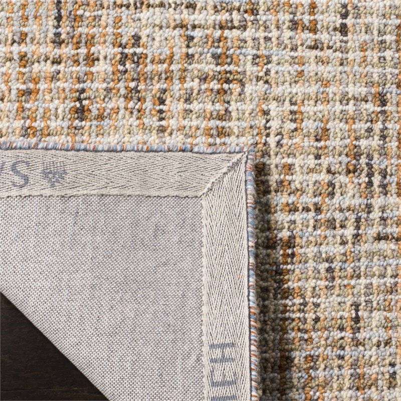Safavieh Abstract 4' X 6' Hand Tufted Wool Rug in Gold and Blue