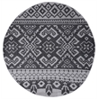 Safavieh Adirondack 4' X 4' Round Rug in Silver and Black