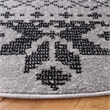 Safavieh Adirondack 4' X 4' Round Rug in Silver and Black