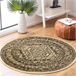 Safavieh Adirondack 4' X 4' Round Rug in Gold and Black