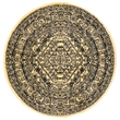 Safavieh Adirondack 4' X 4' Round Rug in Gold and Black