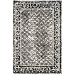 Safavieh Adirondack 8' X 8' Round Rug in Ivory and Silver