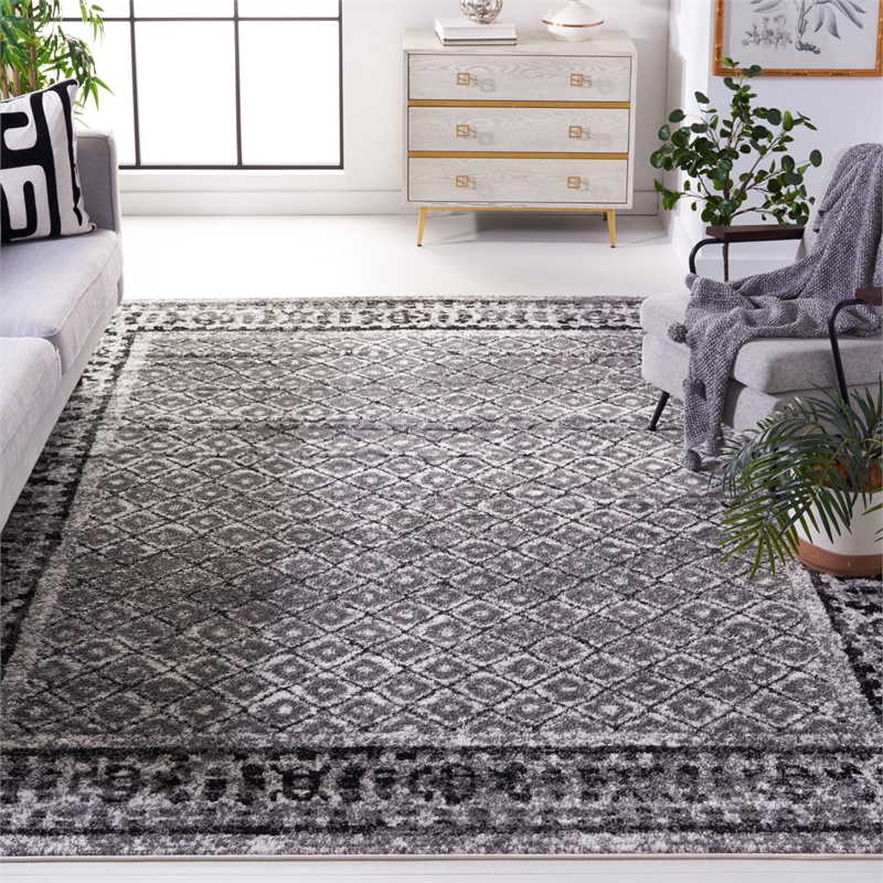 Safavieh Adirondack 8' X 8' Square Rug in Ivory and Silver