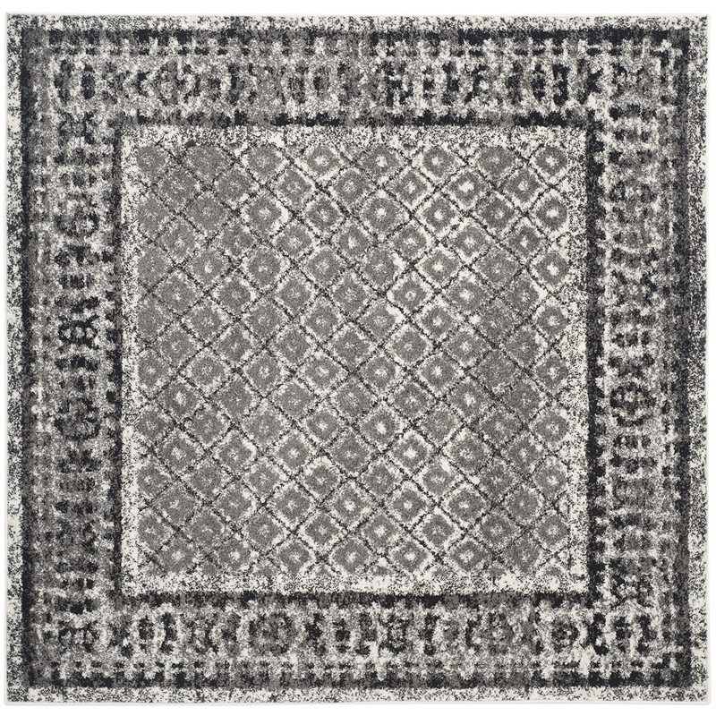 Safavieh Adirondack 8' X 8' Square Rug in Ivory and Silver