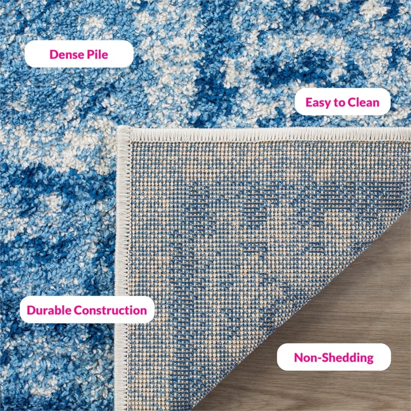 Safavieh Adirondack 8' X 8' Square Rug in Silver and Blue