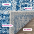 Safavieh Adirondack 8' X 8' Square Rug in Silver and Blue