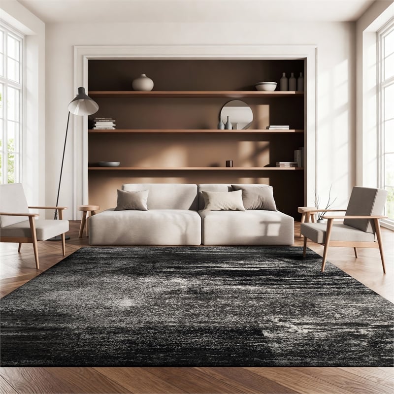 Safavieh Adirondack 10' X 14' Rug in Silver and Black