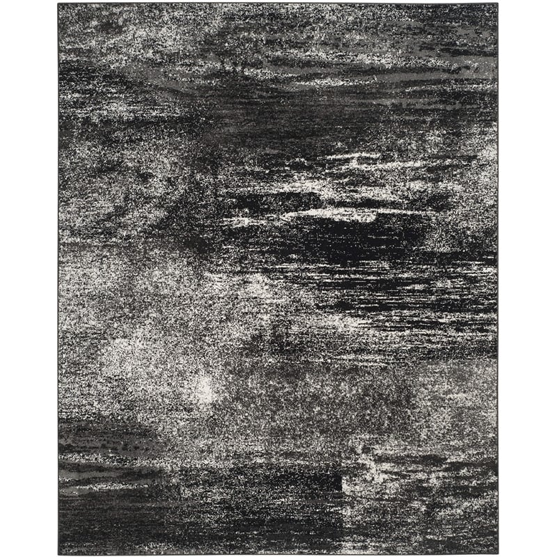 Safavieh Adirondack 10' X 14' Rug in Silver and Black