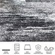 Safavieh Adirondack 11' X 15' Rug in Silver and Black