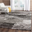 Safavieh Adirondack 8' X 8' Round Rug in Silver and Black
