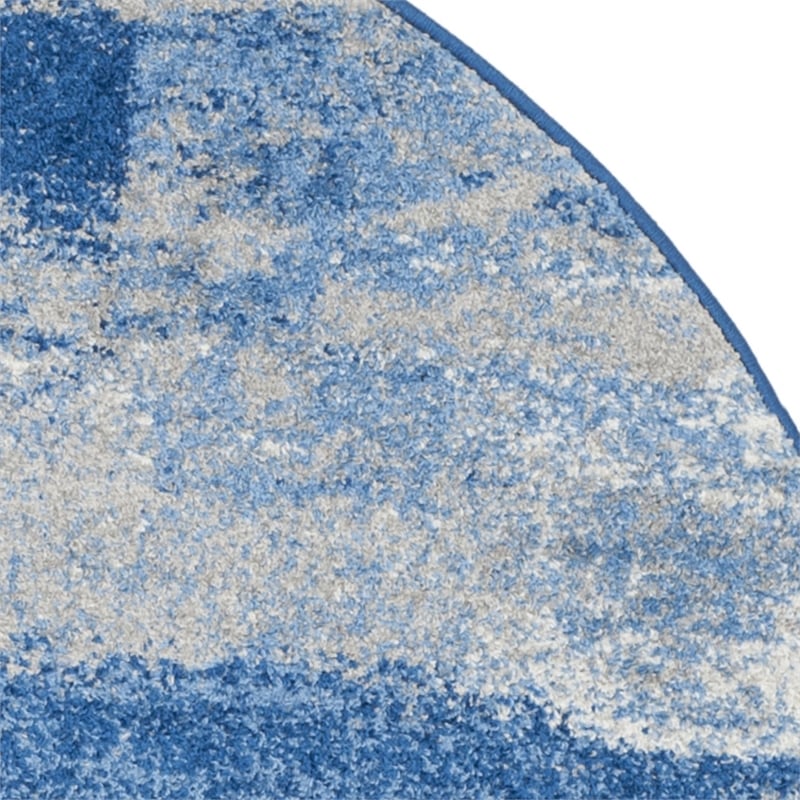 Safavieh Adirondack 8' X 8' Round Rug in Silver and Blue