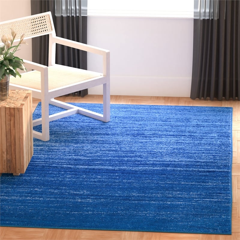 Safavieh Adirondack 4' X 4' Square Rug in Light Blue and Dark Blue