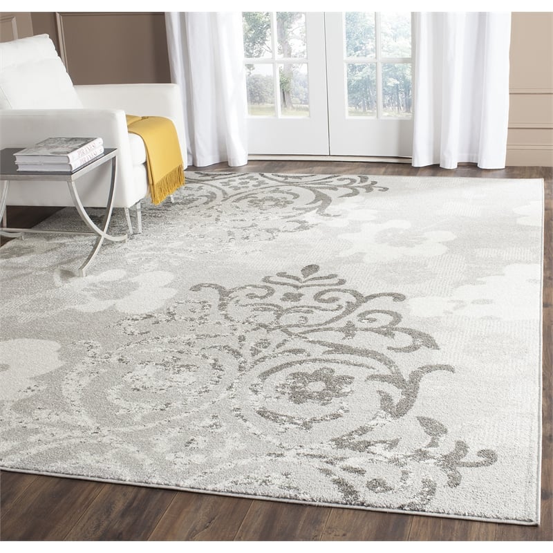 Safavieh Adirondack 12' X 18' Rug in Silver and Ivory