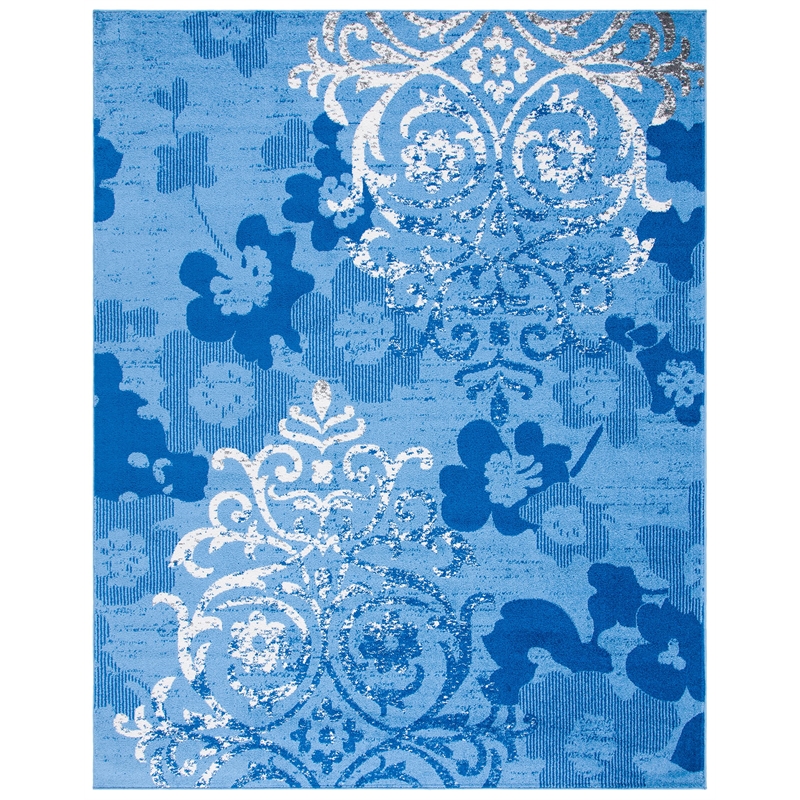Safavieh Adirondack 10' X 14' Rug in Light Blue and Dark Blue