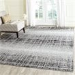 Safavieh Adirondack 4' X 4' Round Rug in Silver and Black