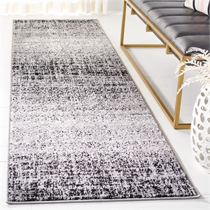 Safavieh Adirondack 4' X 4' Square Rug in Silver and Black