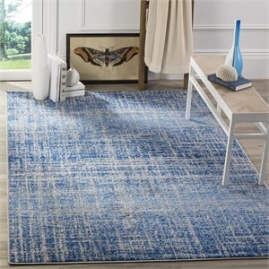 Safavieh Adirondack 4' X 4' Square Rug in Blue and Silver