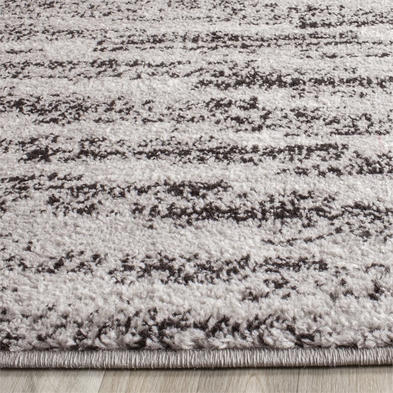 Safavieh Adirondack 4' X 4' Square Rug in Black and Silver