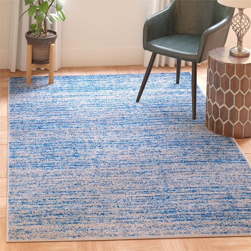 Safavieh Adirondack 4' X 4' Square Rug in Blue and Silver